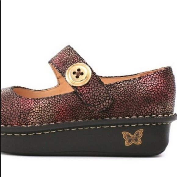 Alegria Paloma Brown Pebble Mary Jane Clog Size 37 - Picture 2 of 10